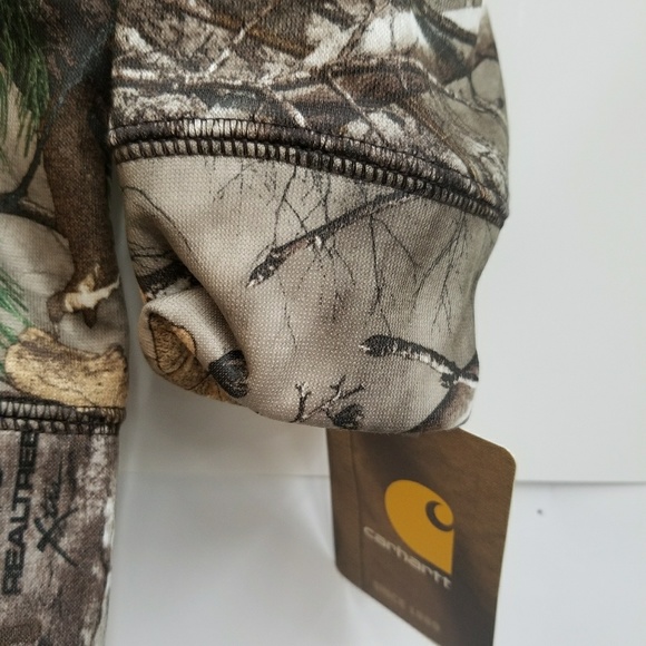 Carhartt Real Tree Camo Zip Up Hoodie NEW - Picture 3 of 3